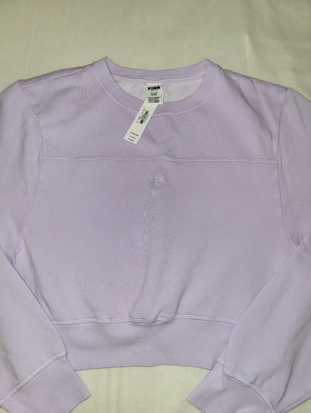 PINK Victoria's Secret Cropped Crewneck Sweatshirt
